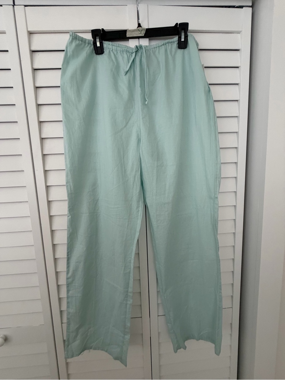 Montce Mint Drawstring Wide Leg Pant